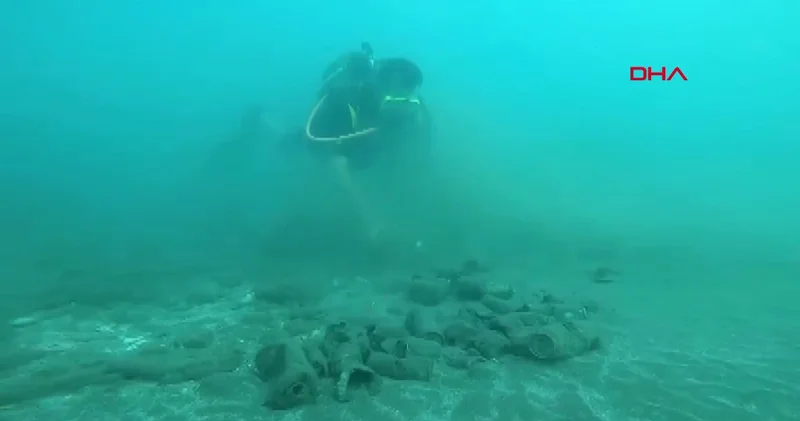 Finike de deniz temizliği