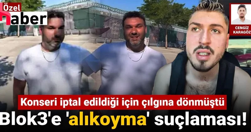 Blok3 e alıkoyma suçlaması! Ünlü rap şarkıcısı konseri iptal edildiği için çılgına dönmüştü