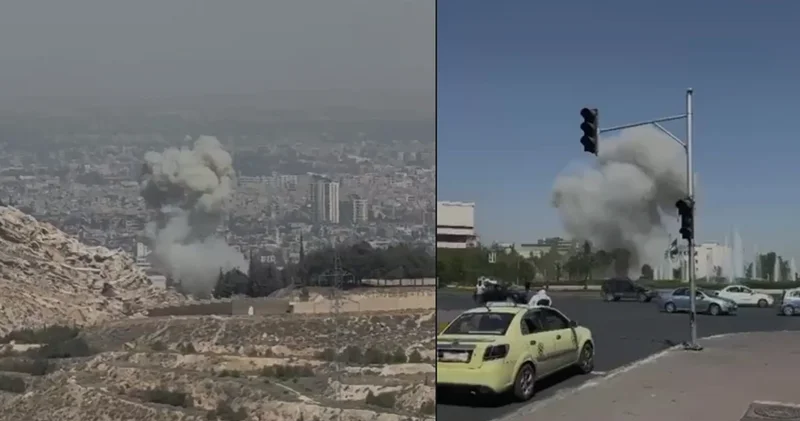 İsrail, Şam ı bombalıyor! Genelkurmay, bakanlık, cumhurbaşkanlığı yerleşkeleri hedef alındı