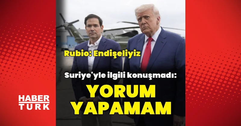 ABD Başkanı Trump Suriye için yorum yapmadı Dış Haberler