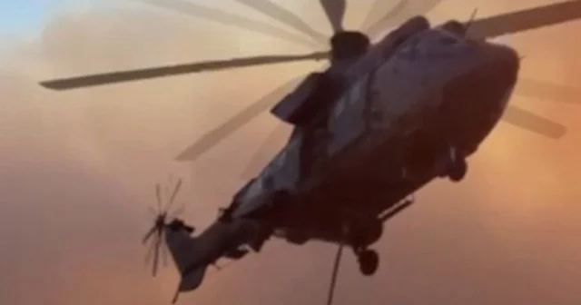 Şarköy’de zamanla yarış: Helikopterler yangınla mücadelede suyu havuzdan alıyor VİDEO İZLE