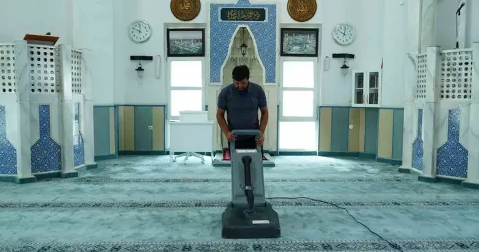 Düzce de camiler temizleniyor!