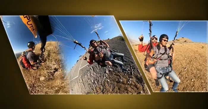Havada korku dolu anlar! İp düğümlendi, facianın eşiğinden dönüldü