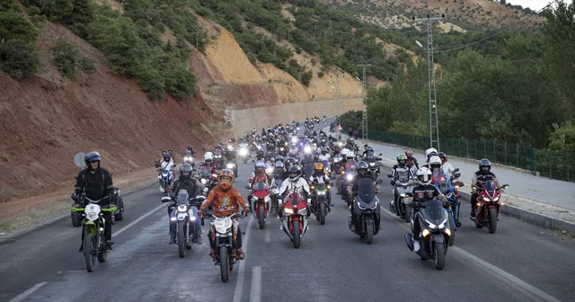 Tunceli de MamekiFest etkinlikleri kapsamında motosiklet turu yapıldı Tunceli Haberleri