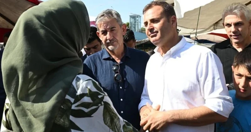 AKP ye geçeceği iddia edilen Ahmet Akın halk pazarında konuştu