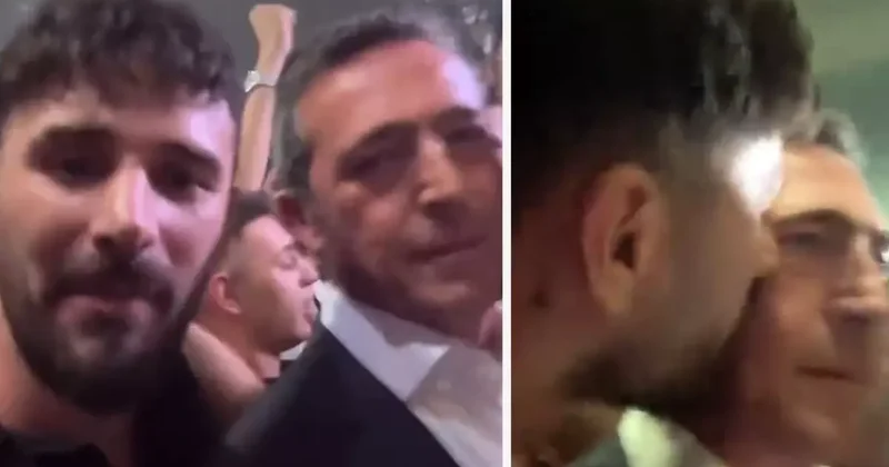 Videoyu izlemeniz lazım! Taraftardan Ali Koç a sürpriz öpücük