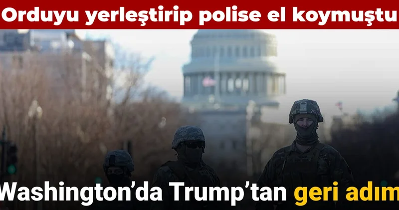 Washington a orduyu sokup polise el koymuştu: Trump’tan geri adım