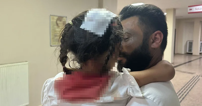 Başına parke taşı düşen 5 yaşındaki Avesta ölümden döndü