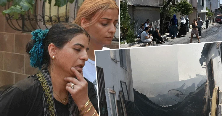 İzmir de depodaki yangın 4 eve de sıçradı
