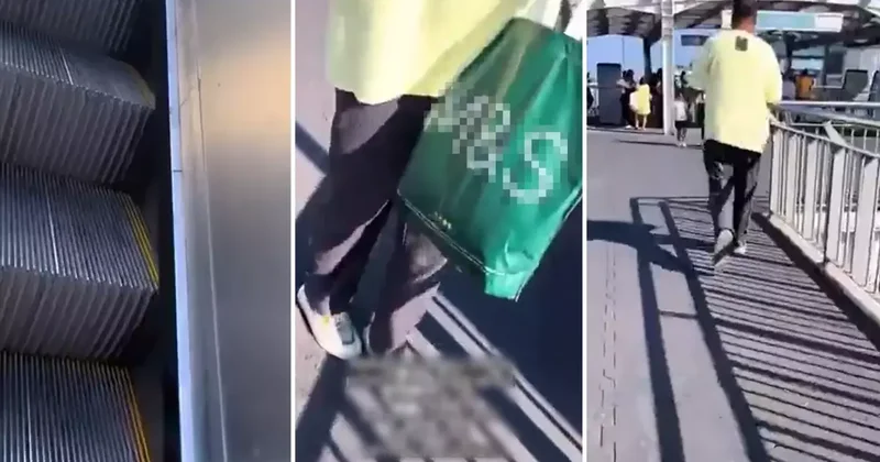 Yürüyen merdivenlerde taciz iddiası! Sapığın savunması çıldırttı
