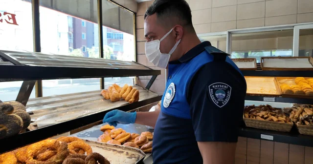 Kayseri de zabıta ekiplerinden gramaj, fiyat etiketi ve terazi kontrolü Kayseri Haberleri