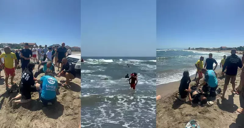 Yasağa rağmen denize açıldılar; son anda boğulmaktan kurtarıldılar