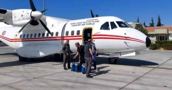 Organ nakli bekleyen hastaya Hava Kuvvetlerine ait ambulansla karaciğer grefti ulaştırıldı