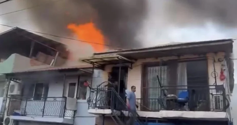 Hurdalıkta çıkan yangın evlere sıçradı!