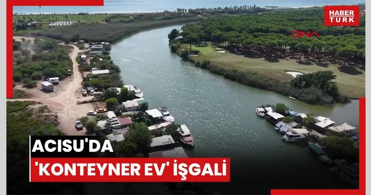 Acısu da konteyner ev işgali