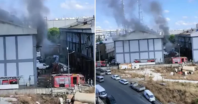 Başakşehir de sanayi sitesinde korkutan yangın Sözcü Gazetesi