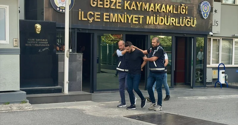 Kocaeli de çocuklarının yanında babaya tokat atan şüpheli tutuklandı