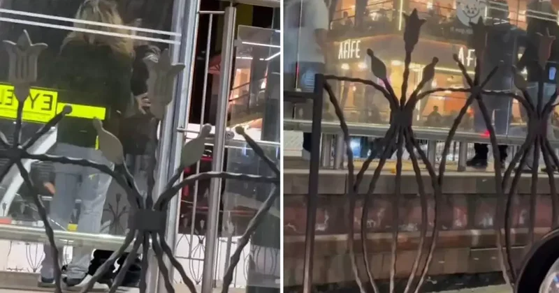 Tramvay durağında taciz! Sapığı tekme tokat dövdüler