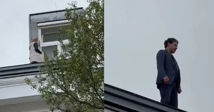 Dünyanın konuştuğu anlar: Milletvekili çatıya çıkıp intihara kalkıştı! Sebebi ise...
