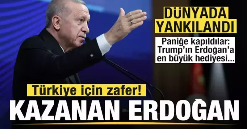 Dünyada gündeme oturdu! Türkiye için zafer! Kazanan Erdoğan