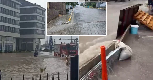 Bandırma’da sağanak sele dönüştü Balıkesir Haberleri