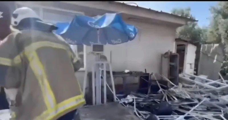 Depodaki LPG patladı: Dükkanların camları kırıldı