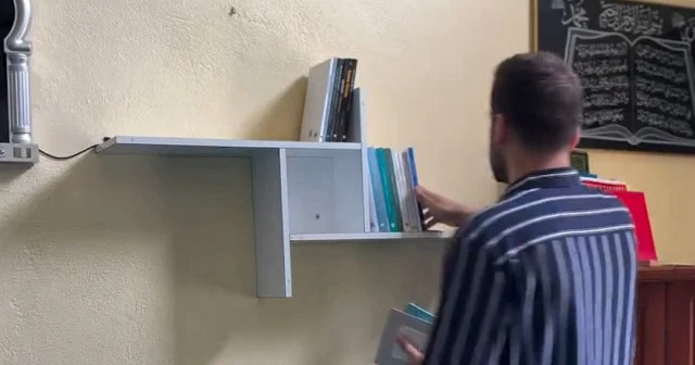 Genç imam Atandığım Camiyi Güzelleştiriyorum serisine devam ediyor: Bu kez Halhal eşliğinde caminin iç dekorasyon işlerini yaptı VİDEO İZLE