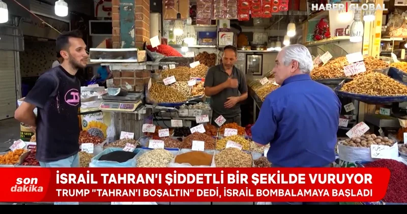 Tahran da evleri ve iş yerlerini terk etmeyenler de var