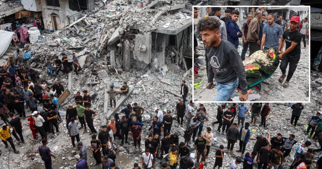 Katil İsrail in Gazze ye saldırılarında can kaybı 55 bin 493 e yükseldi Ortadoğu Haberleri