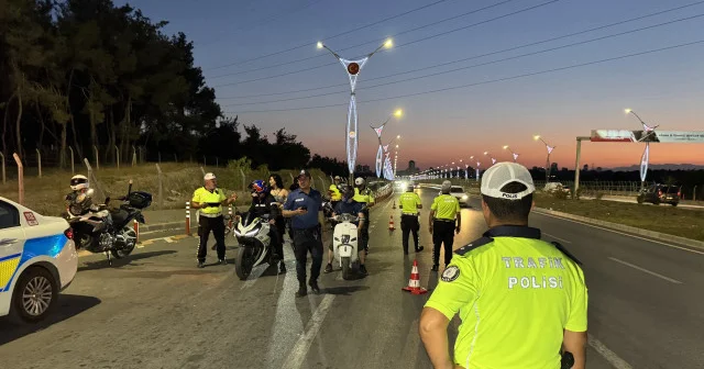 Adana da 16 motosiklet trafikten menedildi Adana Haberleri