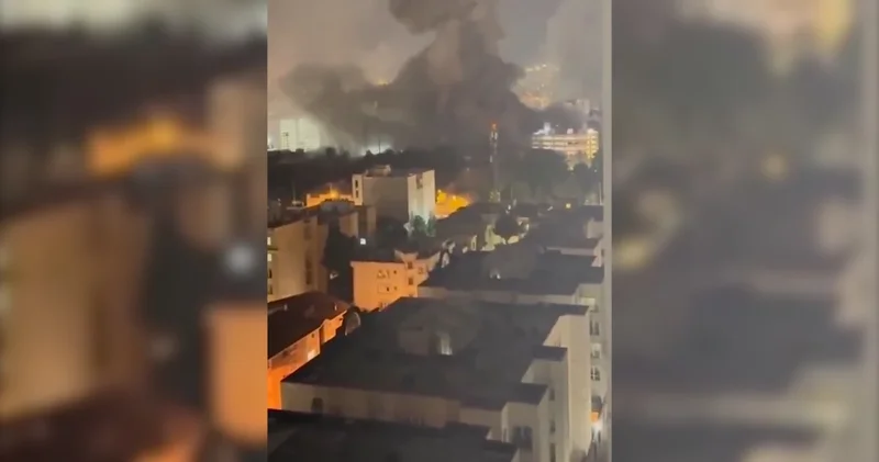 İsrail ordusu başkent Tahran ı vuruyor