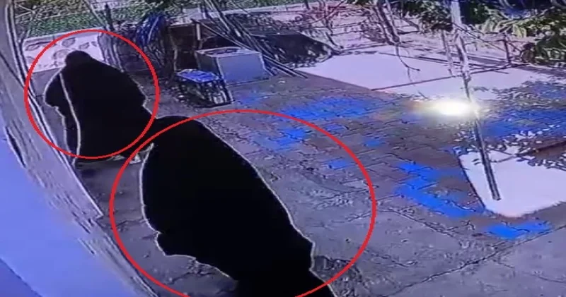 Polis çarşaflı hırsızların peşinde