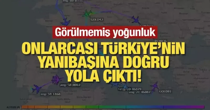 Onlarcası yola çıktı! Radar görüntüleri görülmemiş yoğunluk