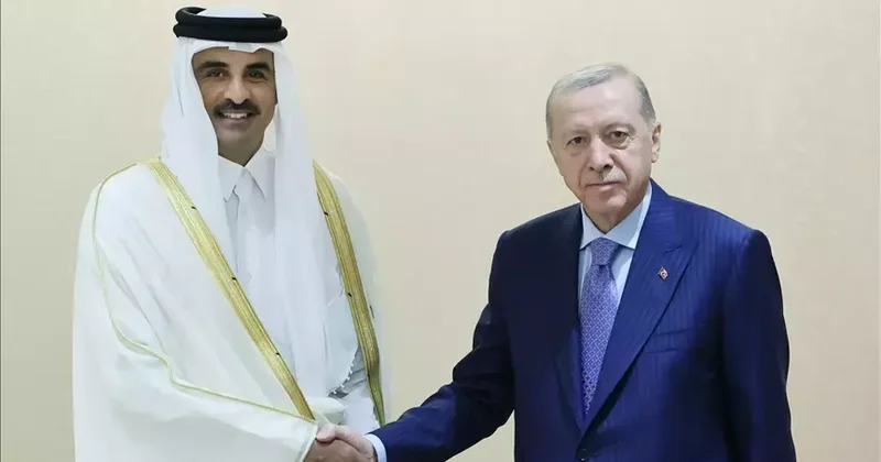 Son dakika... Cumhurbaşkanı Erdoğan, Katar Emiri ile görüştü