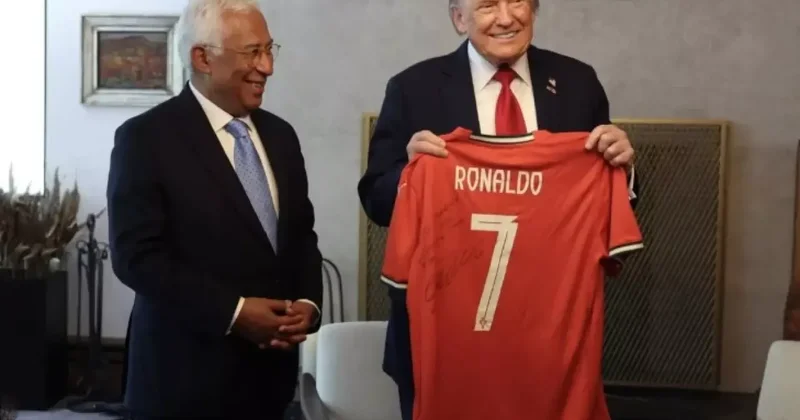 Cristiano Ronaldo dan Donald Trump a forma ile mesaj!