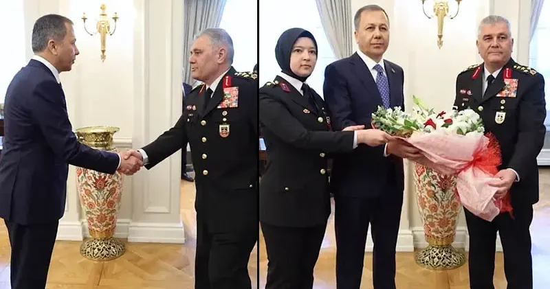 Bakan Yerlikaya, Jandarma Genel Komutanı Orgeneral Çardakcı yı kabul etti