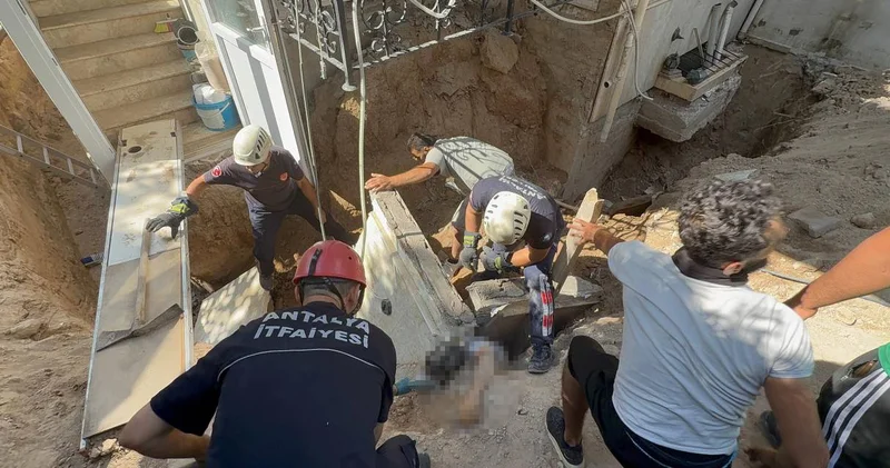 Çalışma sırasında balkon çöktü! Beton blok altında kalan işçi öldü