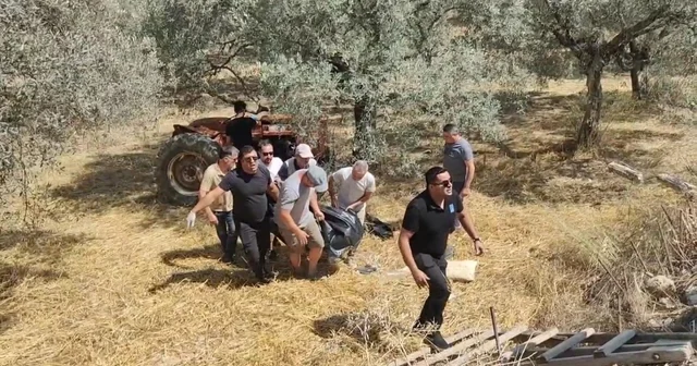Devrilen traktörün altında kalan sürücü öldü Aydın Haberleri