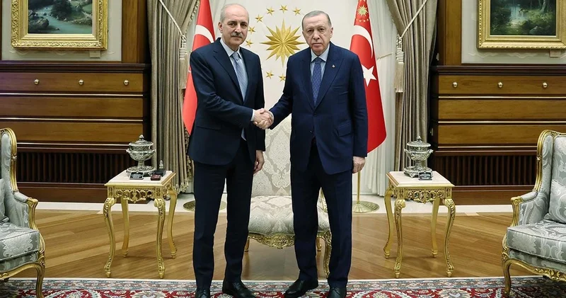 Komisyon öncesi Kurtulmuş, Erdoğan ın yanına gitti