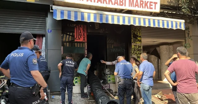 Aydın da iş yerinde yangın Aydın Haberleri