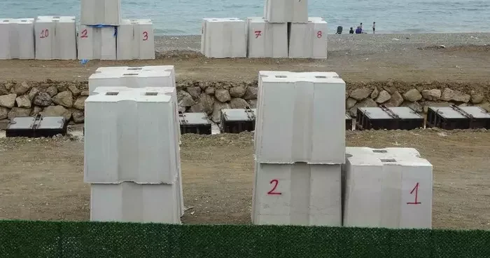 Dev dalgalardan korumak için devasa betonlar kullanılacak