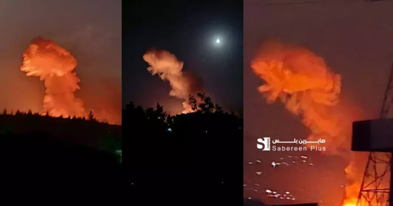 İsrail den Suriye ye gece saldırısı! Askeri üs vuruldu