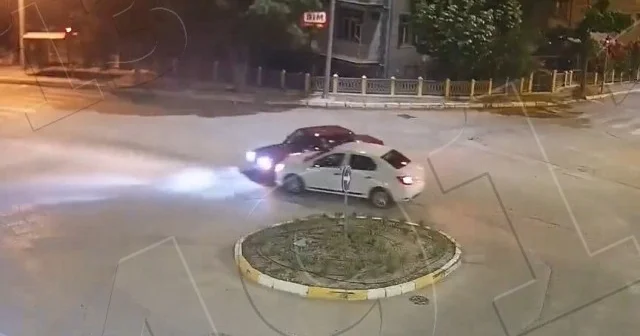 Isparta da yaşanan kazalar güvenlik kameralarında VİDEO İZLE