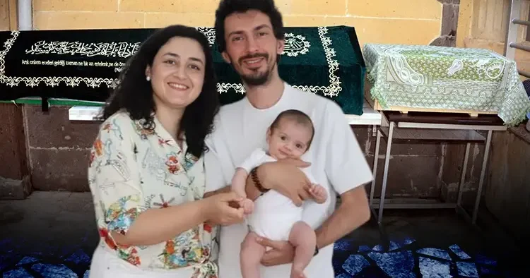 Faciaya kurban gitmişlerdi... Cenazede göz yaşartan görüntü! Anne ile bebeği ile aynı mezara defnedildi