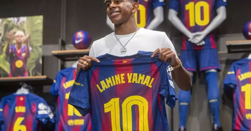 Barcelona nın yeni 10 numarası Yamal a rekor maaş! 10 kat zam yapıldı