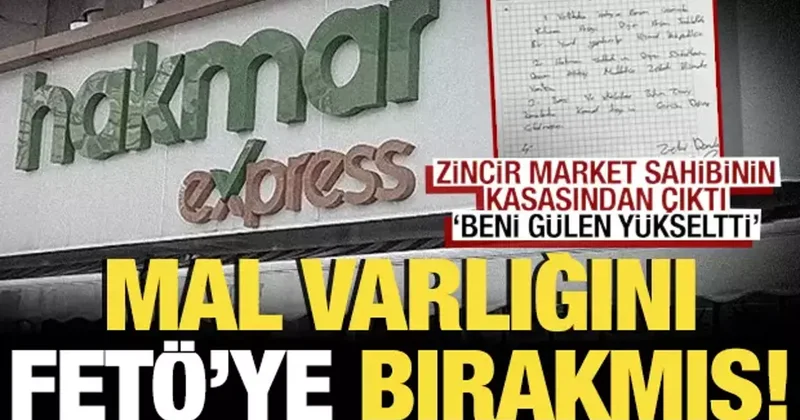 HAKMAR ve TATBAK ın sahibi mal varlığını FETÖ ye bırakmış!