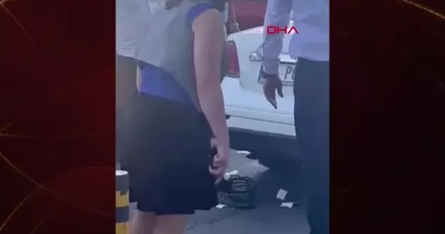 Akılalmaz olay! Taksiciye saldıran kadın sürücü Beynini dağıtırım senin diyerek tehdit etti