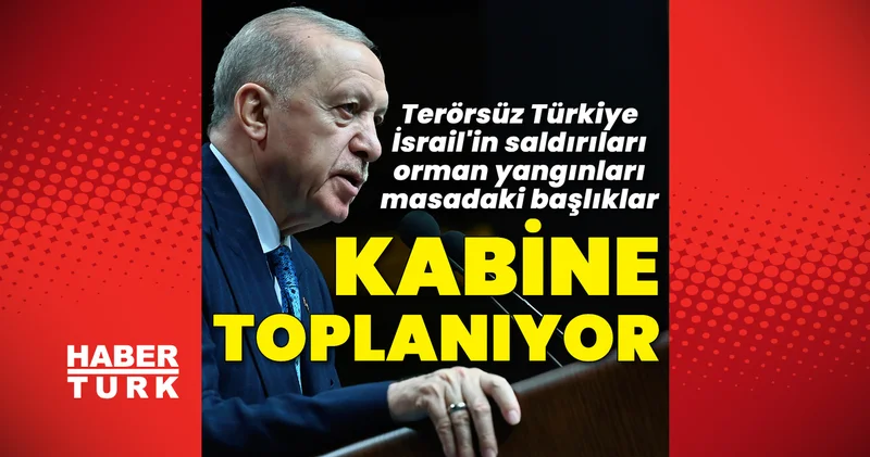 Son dakika: Kabine toplanıyor! Gündemde Terörsüz Türkiye, İsrail ve orman yangınları var Son dakika haberleri