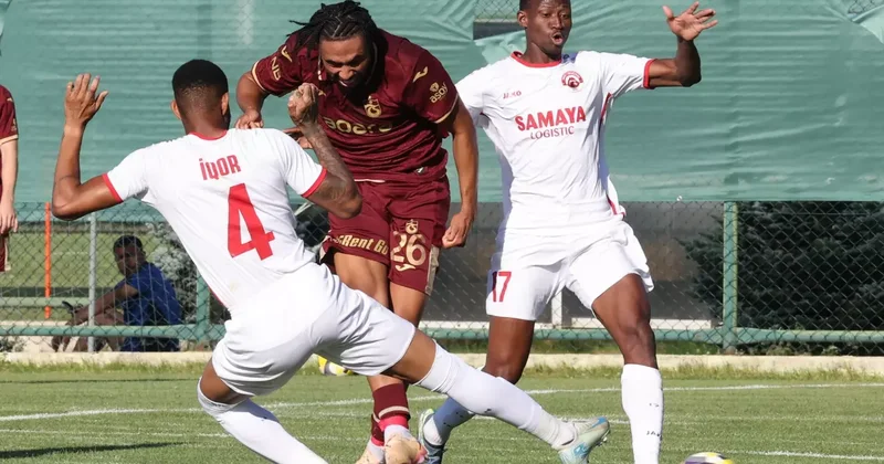 Trabzonspor 5 gollü provadan galip çıkamadı