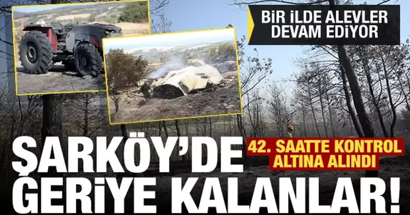 Orman yangınlarında son durum: Tekirdağ kontrol altında, Balıkesir de 2. güne girildi!
